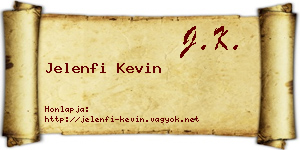 Jelenfi Kevin névjegykártya